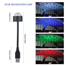 7397 USB Star Night Light Projector and Mini Disco Ball Light, Adjustable Auto Roof Interior Car Ceiling Lights, Flexible Atmosphere Strobe Light Decorations for Bedroom Car Party Ceiling