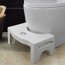 6005A Plastic Non-Slip Folding Toilet Squat Stool - White Color DeoDap