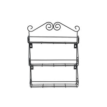 5857 Big Wall Mounted Iron Wall Shelf with 3 Storage Racks for Kitchen, Pantry, Cabinet, Counter top or Free Standing, Rack Holder for Kitchen