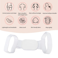 6628 Back and Shoulder Posture Corrector for Adult and Child Corset, Back Support Band, Corrective Orthosis, Posture Correction Health-wh Back Brace Shoulder Support Back Support Belt