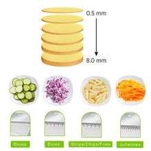 2803 Multi functional Time Saving Adjustable Hand Press Vegetables Chopper DeoDap