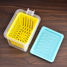 2836 Fridge Storage Containers with Handle Plastic Storage Container for Kitchen(4 Pcs Set) DeoDap